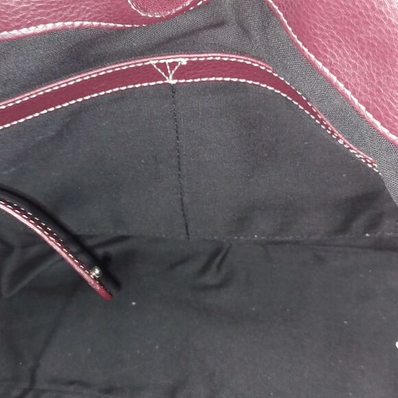 Tignanello leather deep reddish brown shoulder bag & matching wallet - Picture 10 of 13